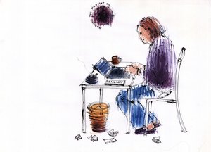 Gece Yarısı Yağını Yakmak, 2009 by Sara Hayward