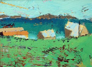 Farmstead Iona (tuval üzerine akrilik) by Sara Hayward
