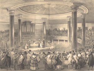 Amerikan Sanat Birliği Ödüllerinin Dağıtımı, Tabernacle, Broadway, 24 Aralık 1..., 1847 by Sarony and Co