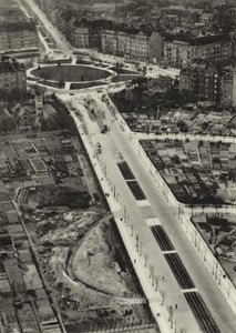 Berlin: Reichsstrasse, Reichskanzlerplatz (s/b fotoğraf)