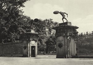 Berlin: Charlottenburg Sarayı, giriş; Charlottenburg Sarayı, Giriş (s/b fotoğraf) by Sasha Stone