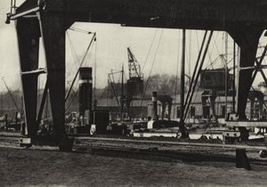 Berlin: Westhafen; Batı Limanı (s/b fotoğraf) by Sasha Stone