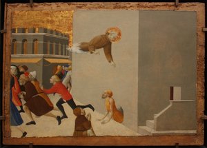 Kutsanmış Ranieri, fakirleri Floransa hapishanesinden kurtarıyor Borgo del Santo Sepolcro Altarpiece