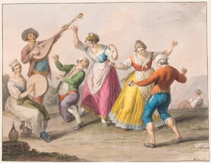Su rengi; Tarantella dansçıları