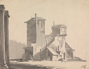 bir manastır by Sawrey Gilpin