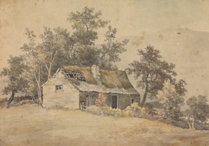 Harabede Bir Konutun Bulunduğu Manzara by Sawrey Gilpin