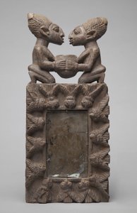 Yoruba Ayna Kasası (ahşap) by School African