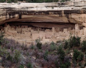 Cliff saray alanının görünümü (1993, Fotoğraf) by School Anasazi