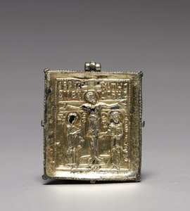 Enkolpion ile Çarmıha Gerilme (ön) ve Aziz Theodore ve George (arka)
