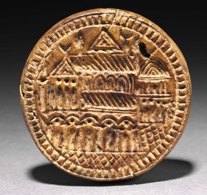 Bir Eulogia (Nimet) Ekmeği için Kalıp, 600