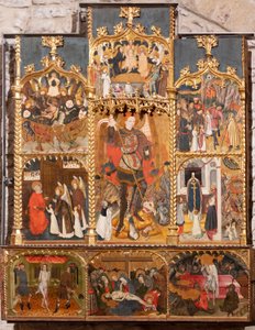 Sant Miquel, Jaume Cirera, Guillem Talarn Altarpiece by School Catalan