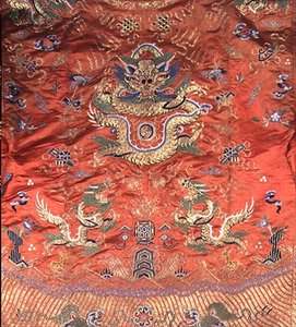 Çin ejderha cübbesi (işlemeli pişmiş toprak ipek) by School Chinese