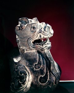 Bir Kimera Detayı, Altı Hanedan (220-589) (taş) by School Chinese