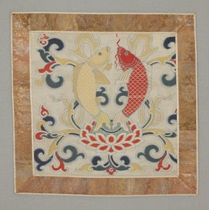 Sekiz Budist değerli şey, bir çift balıklar by School Chinese