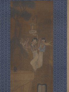 Alayda Beş Kadın (ipek üzerine mürekkep ve renkli) by School Chinese