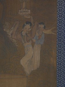 Alayda Beş Kadın (ipek üzerine mürekkep ve renkli) by School Chinese