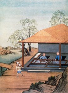 Eski kağıt fabrikası, renkli baskı, Çin by School Chinese