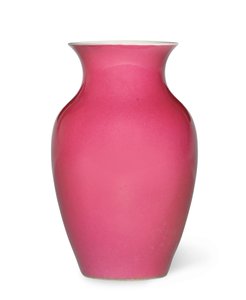 Oval vazo (yakut pembesi emaye seramik) by School Chinese