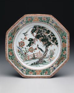 Plaka, c.1725-30 (sır üstü famille verte emayeli porselen) by School Chinese