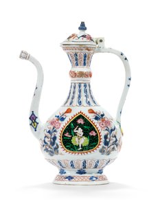 Orta Doğu pazarı için Rose-Imari ibrik ve kapak, 18. yüzyılın ikinci çeyreği (seramik) by School Chinese