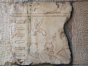 Bir Rölyeften Detay, Luksor (taş) by School Egyptian