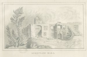 Biddulph Hall (eski) : karakalem, nd [?1830s] (çizim) by School English