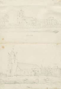Blymhill Kilisesi: karakalem çizimler, nd [1797] (çizim)