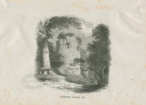 Chartley Kalesi: gravür oyma (vinyetli) by School English