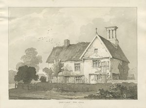 Chatcull Old Hall: kalem ve yıkama çizimi by School English