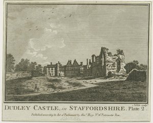 Dudley Castle - The Keep: bakır levha gravür, [14 Nis 1775] (baskı) by School English