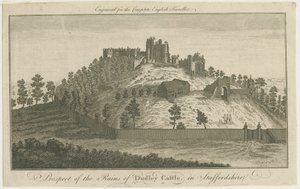 Dudley Kalesi: gravür, nd [c 1780] (baskı) by School English