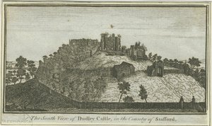 Dudley Kalesi: gravür, nd [c 1780] (baskı) by School English