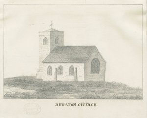 Dunston Kilisesi: karakalem, nd [?19th Century] (çizim) by School English
