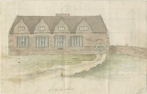 Lichfield - Gramer Okulu: suluboya resim ve [?18. yüzyılın sonları] (resim) by School English