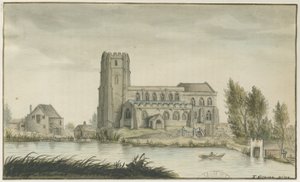 Lichfield - St. Chads Kilisesi: suluboya resim ve [? 18. yüzyıl] (resim) by School English