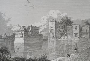 Dolandırıcı (Cheater, Udaipur Eyaleti) (Gravür) içinde Rani Bhim ve Pudamundi Sarayı by School English