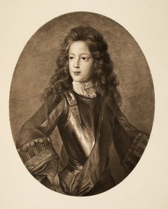 Prens James Francis Edward Stuart, pub. 1902 (kollotip) by School English