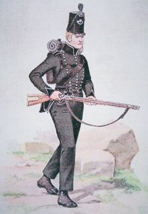 95. Rifles of the Private of the 95th Rifles, c.1810, Londra