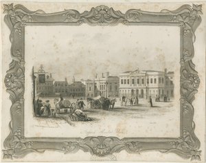 Stafford - Pazar Yeri: gravür, nd [c 1841] (baskı) by School English