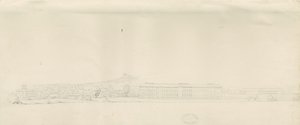 Stafford - Kasabadan Görünüm: karakalem, nd [?19th cent] (çizim) by School English