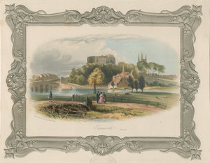 Tamworth Kalesi: çelik gravür (renkli), nd [c 1841] (baskı) by School English