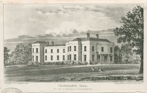 Uttoxeter - Crakemarsh Hall: litografi, nd [c 1839] (baskı) by School English