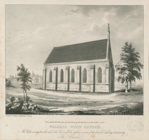 Walsall Wood Kilisesi: litografi ve [?19. yüzyıl] (baskı) by School English