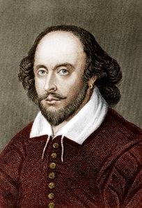 William Shakespeare (renkli gravür)