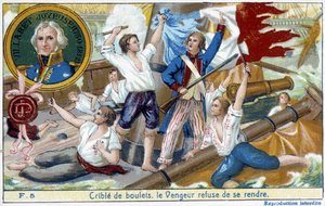 Madalyondaki bir temsilci olan Amiral Villaret (1750-1812), 1794