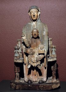 Sanat Fransa: Majeste meşe oymalı bakire (Auvergne), Orta Çağ. Riom, Musee Francisque Mandet by School French