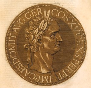 İmparator Domitian (renkli taş) by School French