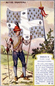 Charles IX Silahşörlerinin bayrağı by School French