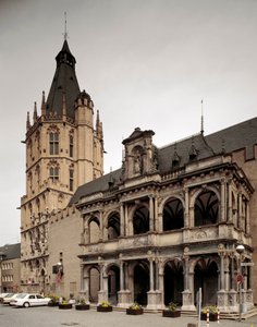 View of the town hall of Cologne. Germany
