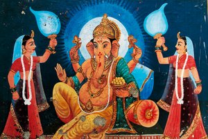 Ganesh, Benares, Hindistan tasviri by School Indian